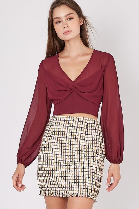 Miley Sheer Blouse - Lovely Brielle