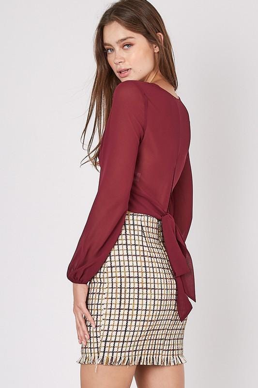 Miley Sheer Blouse - Lovely Brielle