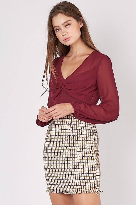 Miley Sheer Blouse - Lovely Brielle