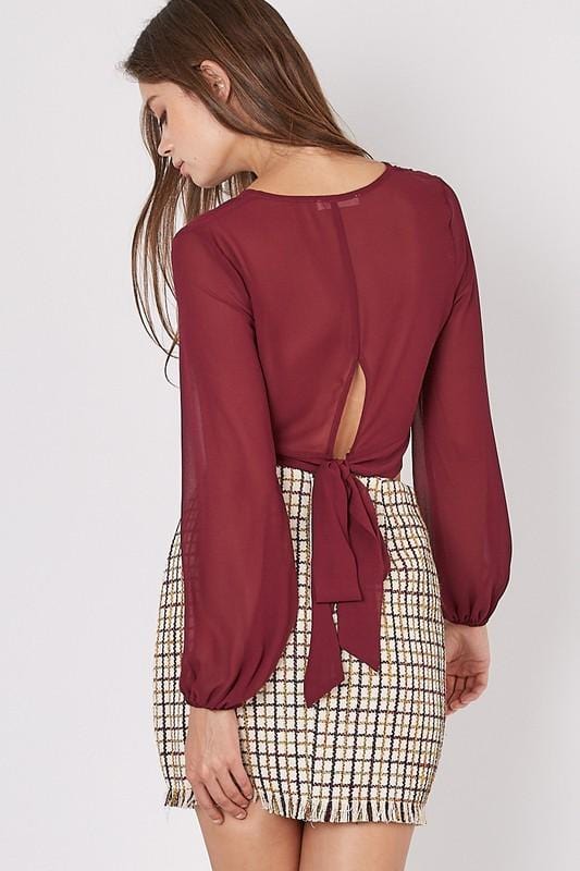 Miley Sheer Blouse - Lovely Brielle