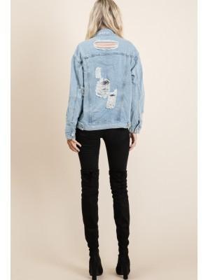 Washed Denim Jacket - Lovely Brielle