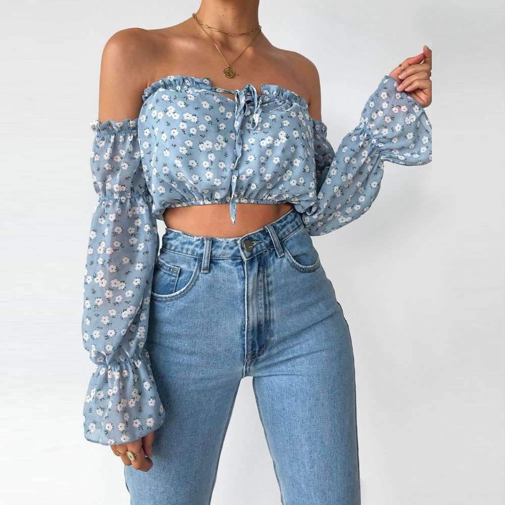 Floral Print Off-the-Shoulder - Lovely Brielle