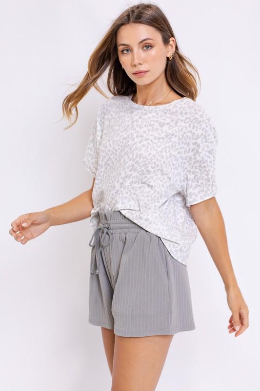 Gloria Animal Print Tee - Lovely Brielle