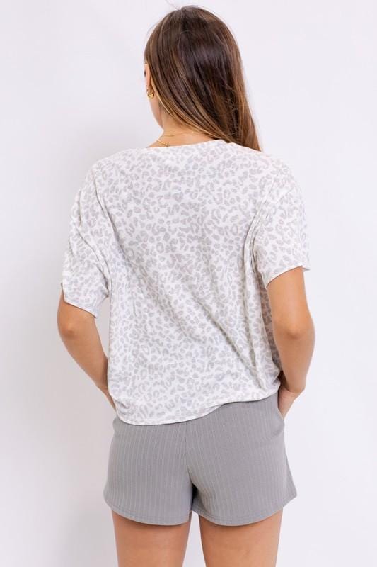 Gloria Animal Print Tee - Lovely Brielle