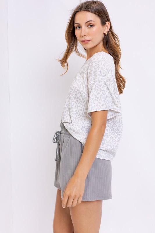 Gloria Animal Print Tee - Lovely Brielle