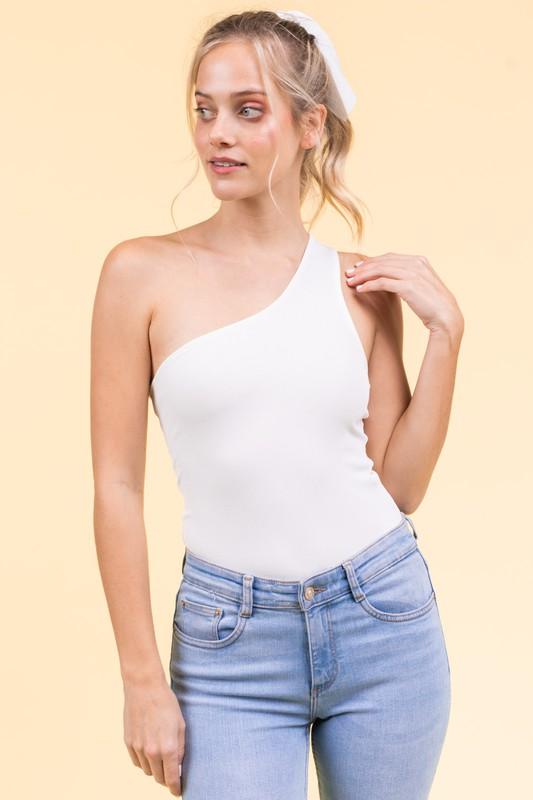 Carla One Shoulder Bodysuit - Lovely Brielle