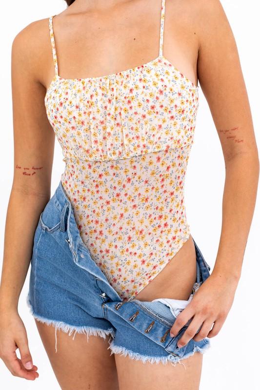 Serena Floral Bodysuit - Lovely Brielle