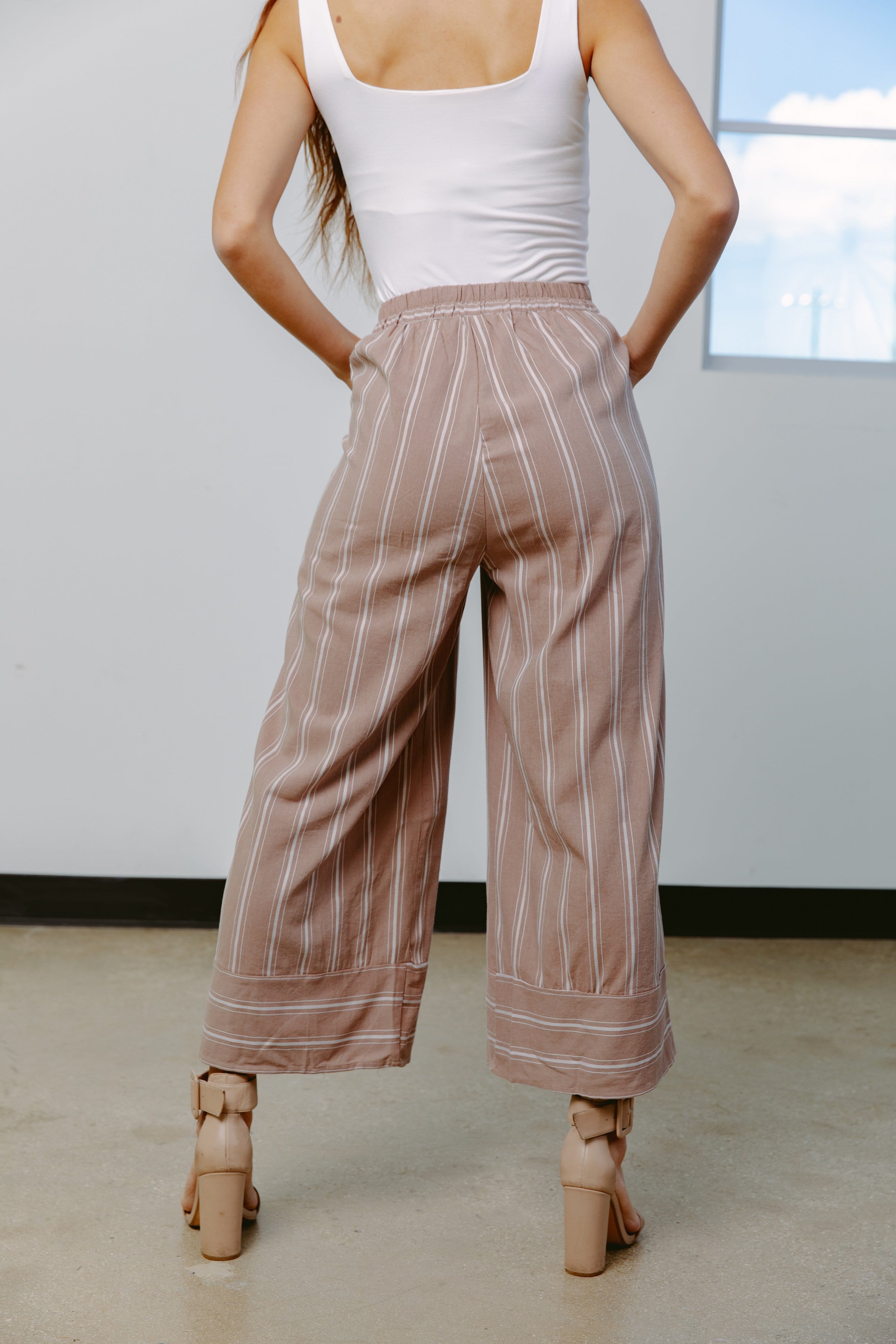 Leslie Pinstripe Pants - Lovely Brielle