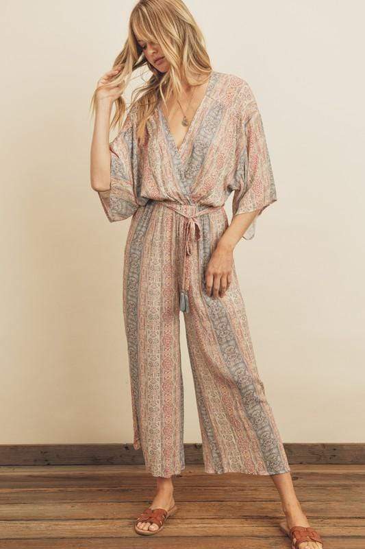 Paisley Kimono Jumpsuit - Lovely Brielle