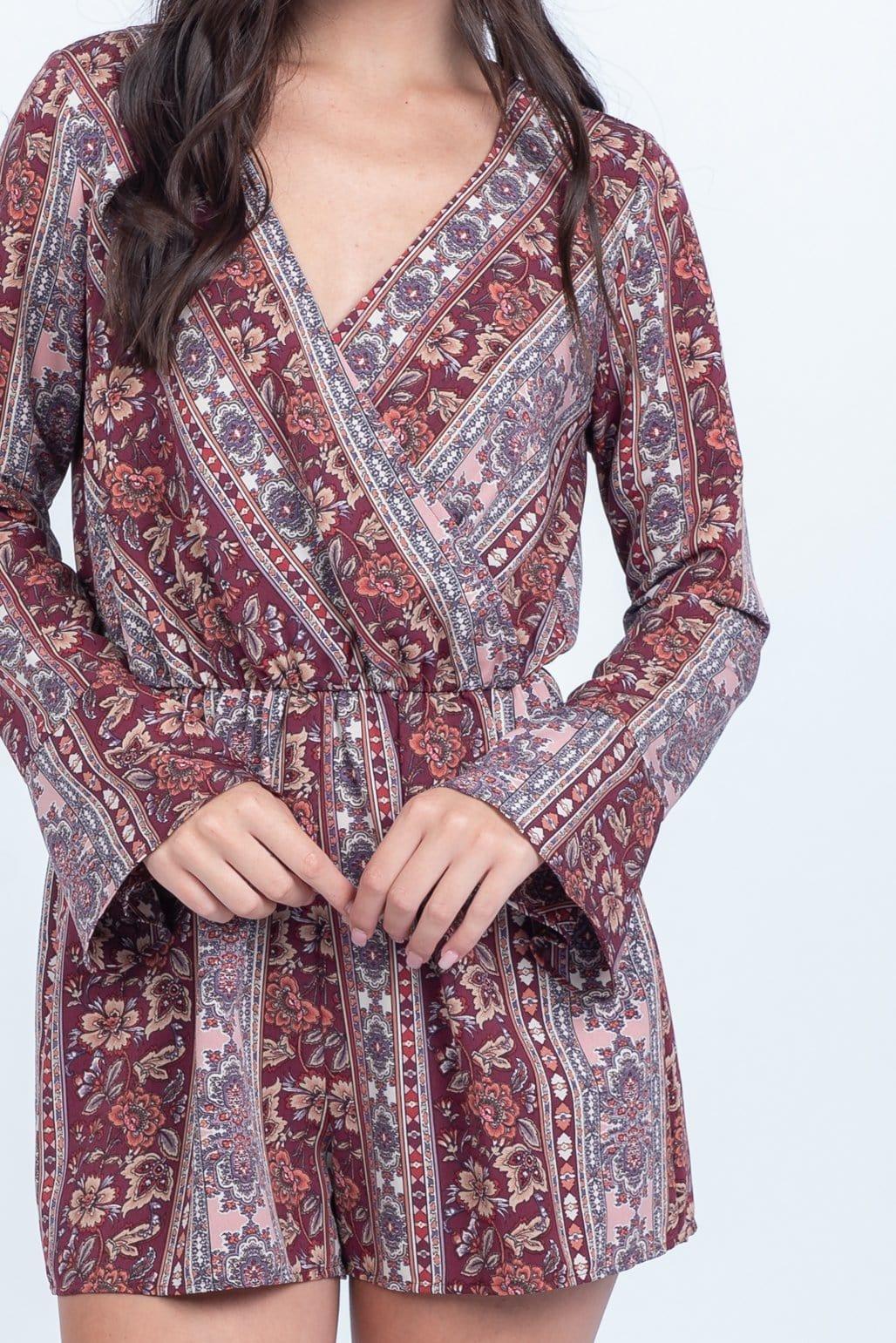 Still The One Bell Sleeve Romper - Lovely Brielle