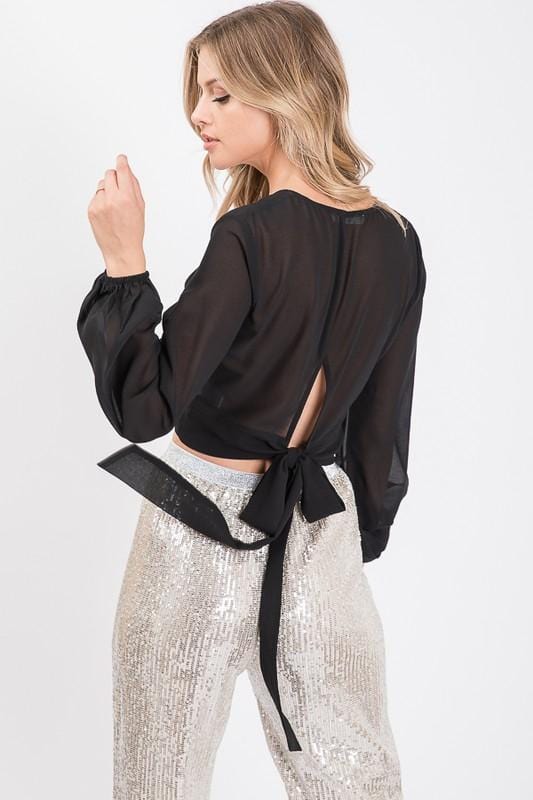 Miley Sheer Blouse - Lovely Brielle