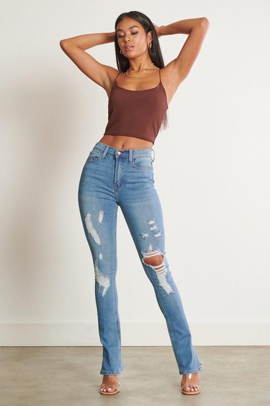 Distressed Bootcut - Lovely Brielle